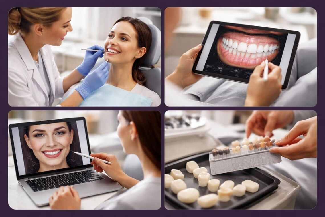 Veneer consultation stages
